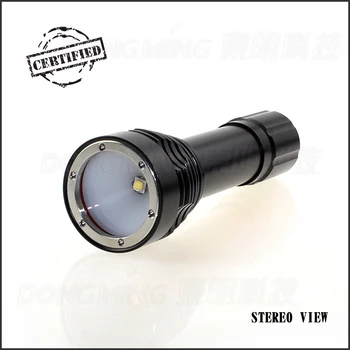 Linterna de buceo LED Cree L2, táctica, resistente al agua, 4,2 V, funda negra, potente, 1 ud.