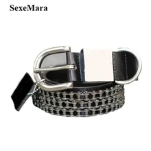 NEUE MÄNNER Authentic punkniets gürtel ledergürtel retro cowboy männer herrenmode freizeit metall gürtel