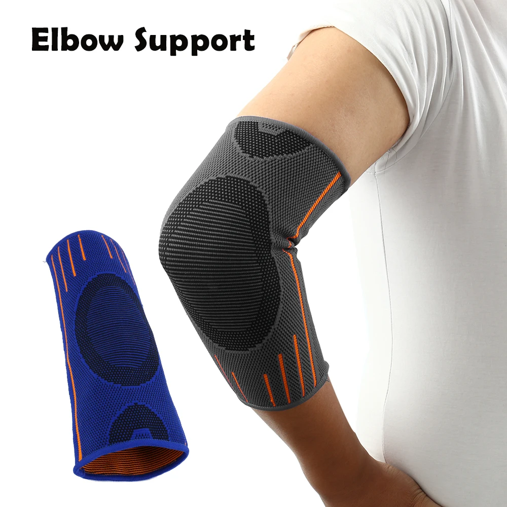 

1Pcs Elbow Support Sleeve Elbow Protector Weightlifting Volleyball Tennis Arm Brace Elbows Pads Protector Basketball Running Pad
