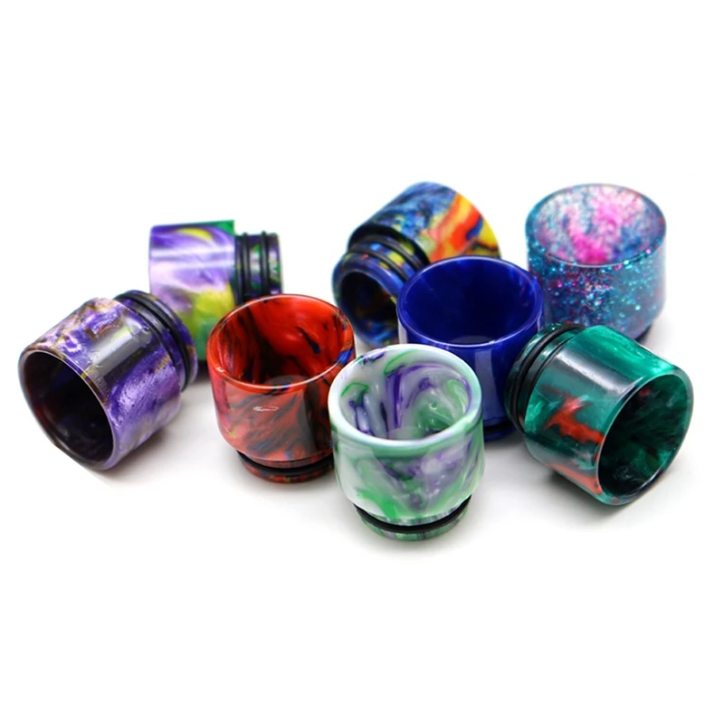 

VapeSMOD 1pc E Cigarettes Accessory 810 Epoxy Resin Drip Tip For Smok TFV8/Griffin 25 Mini/ Tfv12 Tank Color Beast Wide Bore
