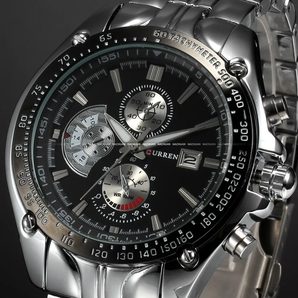 أعلى الفاخرة العلامة التجارية CURREN 8083 الرجال ساعات كوارتز الأزياء عارضة الذكور ساعة رياضية تاريخ ساعة الصلب كاملة العسكرية المعصم أعلى الفاخرة العلامة التجارية CURREN 8083 الرجال ساعات كوارتز الأزياء عارضة الذكور ساعة رياضية تاريخ ساعة الصلب كاملة العسكرية المعصم