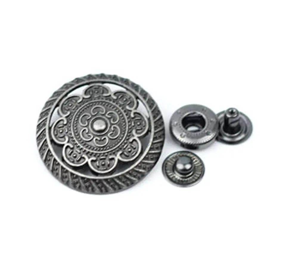 Buy PASSION 3 Sets No Sewing Metal Press Studs Snap