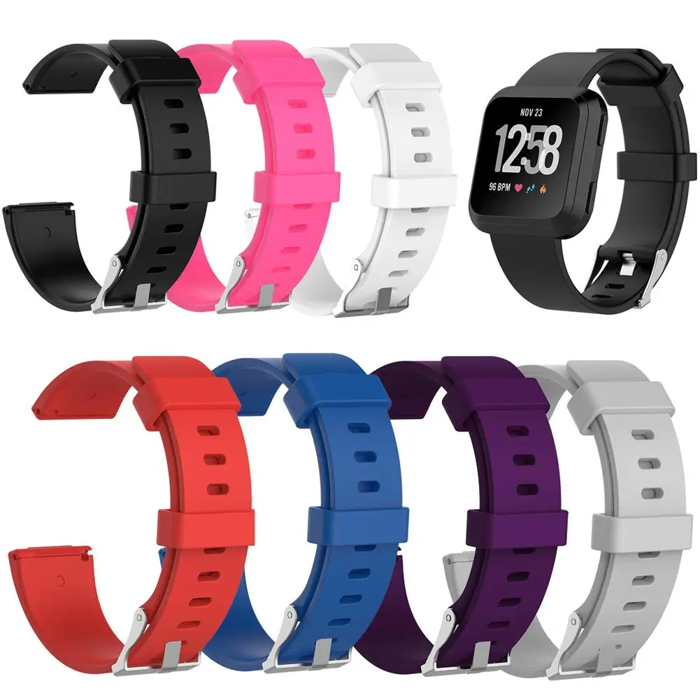 Замена силиконовой резины TPE ремешок Ремешок Браслет ремень для Fitbit Versa Смарт