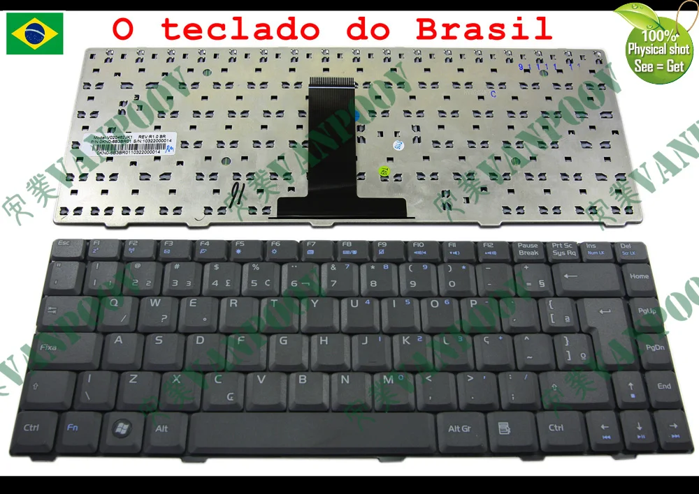 

New BR Notebook Laptop keyboard For Asus F80 Philco phn14PH24 phn14505 phn14511 Teclado VIT M2400-1 M2420 Brazil V020462JK1