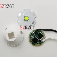 1 комплект Cree XM-L светодиодный T6 белый светильник+ 3,7 в драйвер+ объектив с держателем