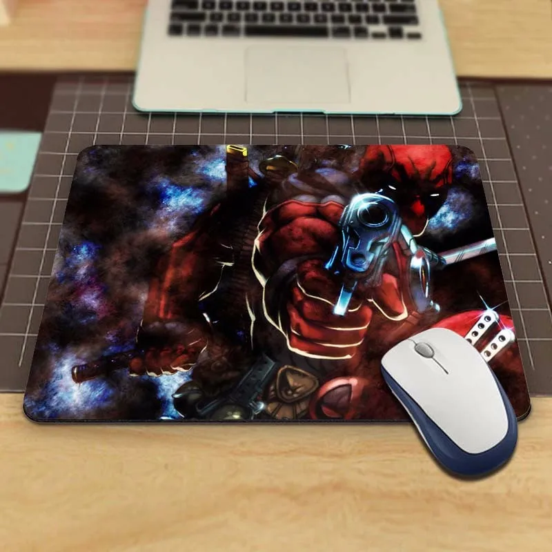 MaiYaCa модный новое поступление Дэдпул Marvel вентиляторы роскошный принт Противоскользящий ПК ноутбук коврик для мыши Прямая - Цвет: 25x29cm
