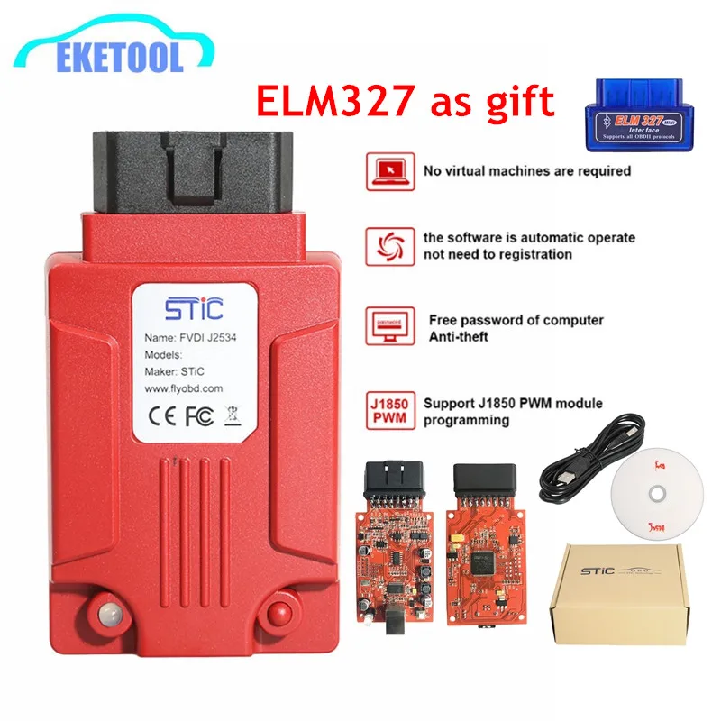 

FVDI J2534 Works FoCOM For Mazda Auto OBD2 Diagnostic Tool Multi-Language Online Module Programming Works ELM327 No Need Activat
