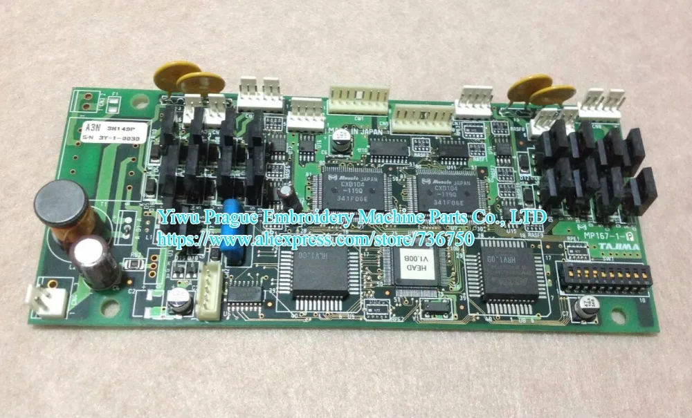 

Used genuine Tajima embroidery machine parts board card plate MP167-1-P CL6101050000 offered by Yiwu Prague Company store 736750