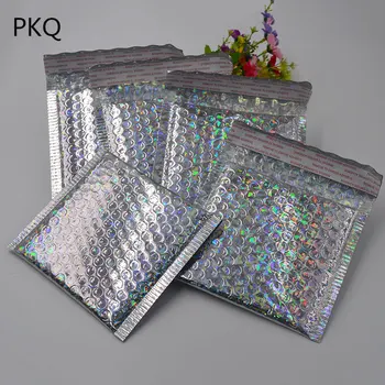 

23*30cm/15*13cm Laser Silver Mailing Envelope Bags Courier Bags Waterproof Packaging Bubble Mailers Padded bubble Envelopes Bag