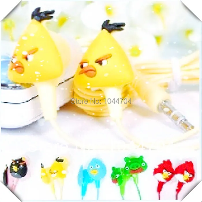 Wholesale 10 pcs Anime Bird Headphone fone de ouvido wired MP3 player mobile phone music headphones Gift for kids &amp girls | Электроника