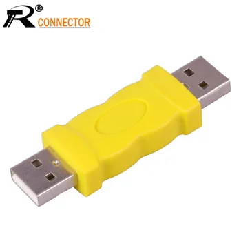 

20pcs/lot New USB 2.0 Type A Male to A Male Coupler Adapter Connector M/M Converter Wholesale R Connector