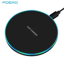 FDGAO 10W Schnelle Drahtlose Ladegerät Für Samsung Galaxy S10 S9/S9 + S8 Hinweis 9 USB Qi Lade pad für iPhone 11 Pro XS Max XR X 8 Plus(China)