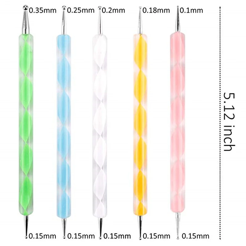Double Sided Dotting Pen Pottery Ceramics Statue  Carving Embossing Tools Ball Stylus Clay Sculpting Tool Nail Art Dotting Tools (5)