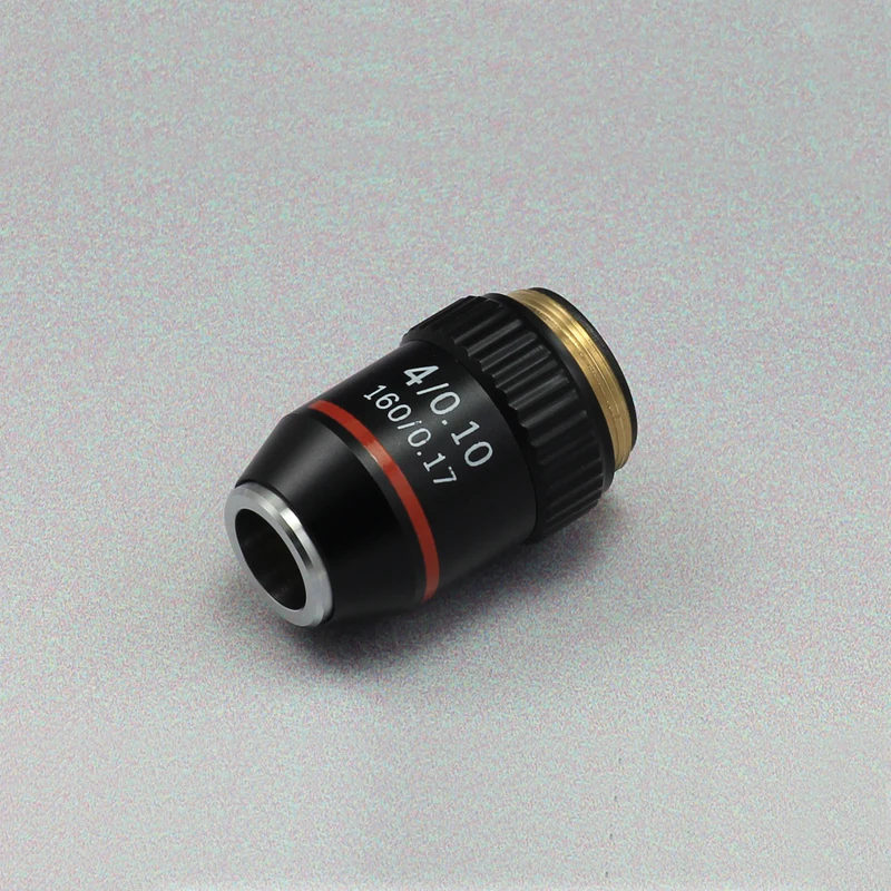 

Black Achromatic Biological Microscope Objective Lens Conjugate Distance 195mm Long Working Distance 37.5mm 6.55mm 2.10mm 1PC