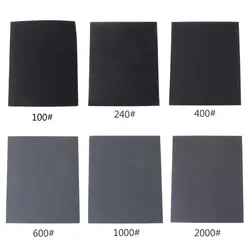 100/240/400/600/1000/2000 Грит оксид алюминия Wet & Dry абразивная наждачная бумага Высокое качество Материал