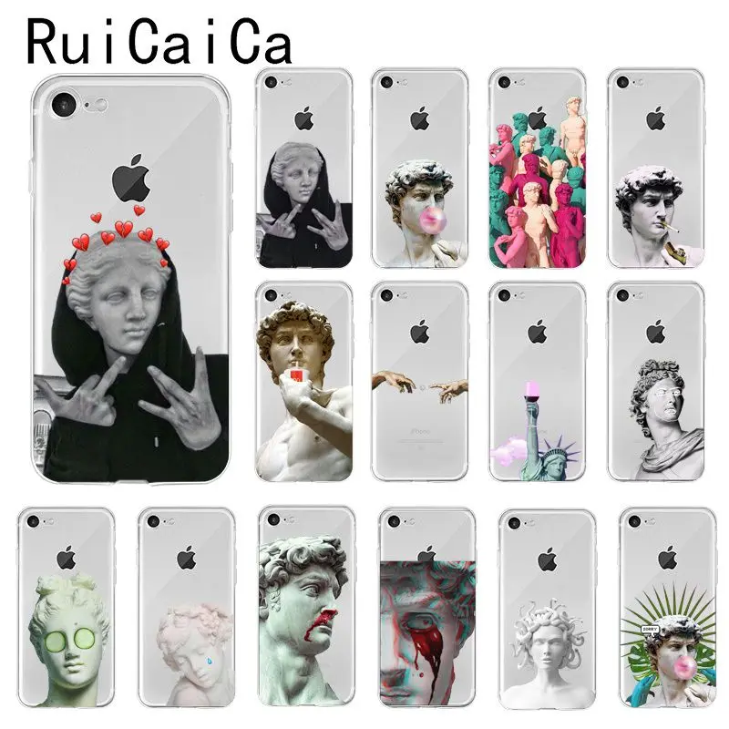 Ruicaica Alternative statue David art fashion Colorful Cute Phone Case for iPhone 8 7 6 6S Plus 5 5S SE XR X XS MAX 10 Cover | Мобильные