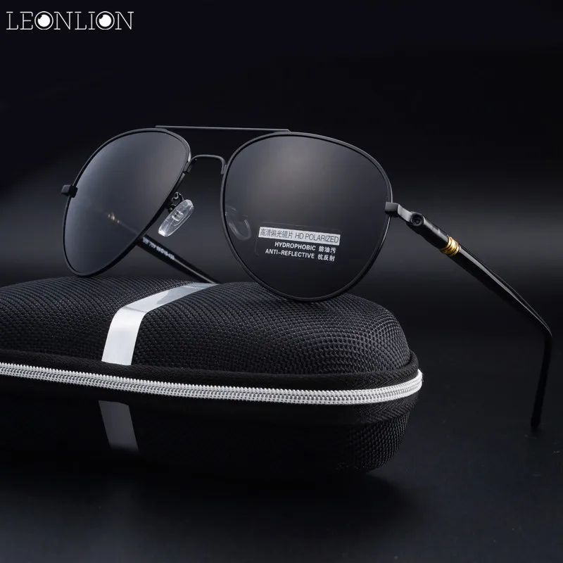 

LeonLion New Luxury HD Polarized Men Mirror Sunglasses Men/Women UV400 Classic Vintage Retro Metal Goggle Eyewear Accessories