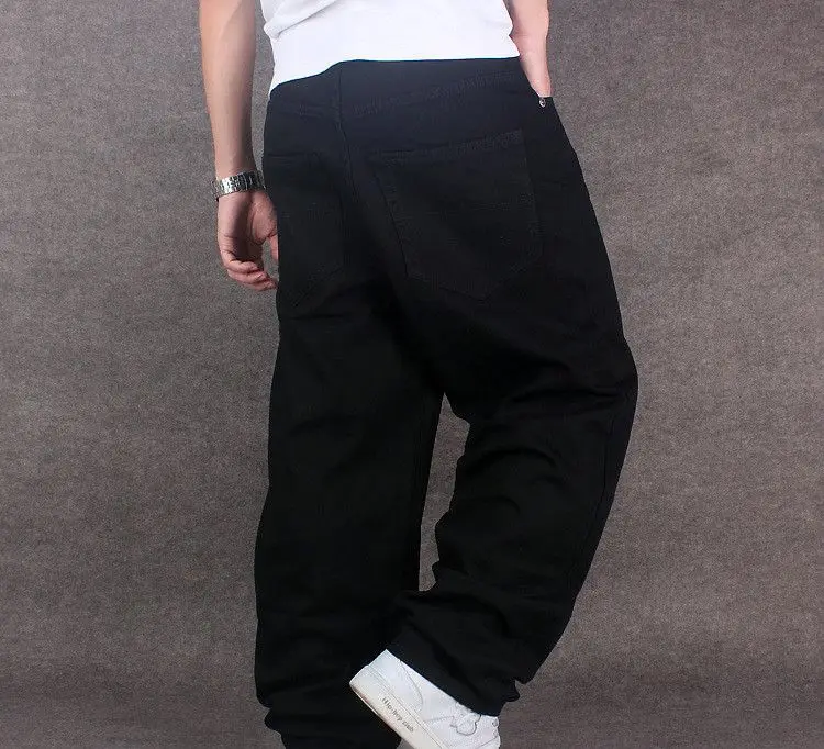 2019 Men Wide Leg Denim Pants Hip Hop black Casual jean trousers Baggy jeans for Rapper Skateboard Relaxed Jeans joggers 71805 2019 Men Wide Leg Denim Pants Hip Hop black Casual jean trousers Baggy jeans for Rapper Skateboard Relaxed Jeans joggers 71805