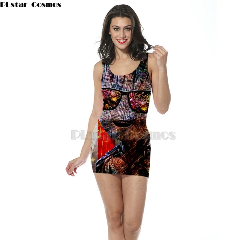 3D Print women's clothing tank top dress The Avengers straight sleeveless dress Quality quality Sexy marvel venom dress