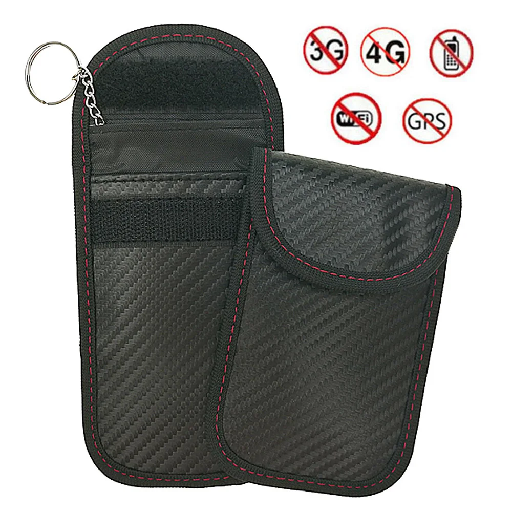 

1Pcs Car key Bag Car Fob Signal Blocker Faraday Bag for Privacy Protection Signal Blocking Bag Shielding Pouch Wallet Case New