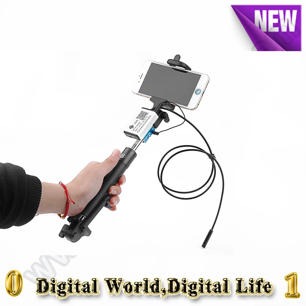 

Selfie stick wifi endoscope camera 7mm dia android endoscope hd iphone endoscope inspection camera 1/3.5/5M usb endoscope camera
