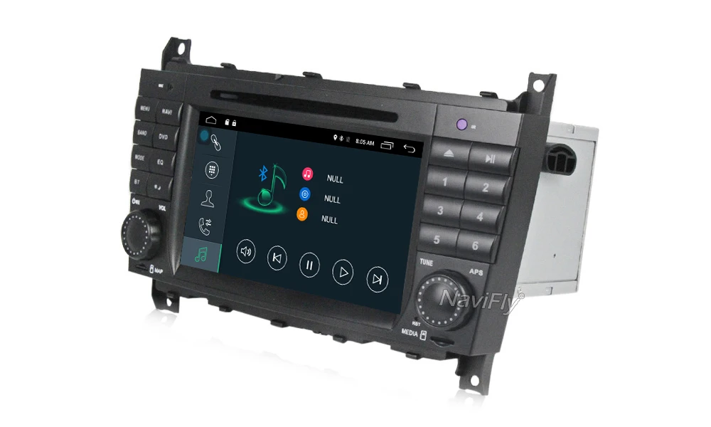 Clearance Navifly 7" 2din Android 7.1 Car GPS dvd player for Mercedes/Benz W203 W209 C-Class C180 C200 CLK200 2G RAM canbus WIFI 16
