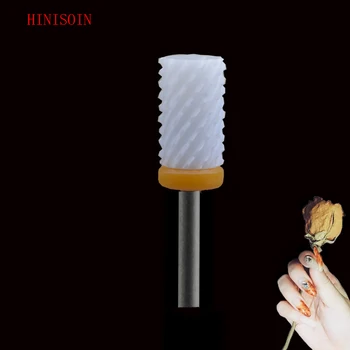 

White Ceramic Nail Drill Bit-15Pcs/Lot - Small Barrel Bit - (0089.060)