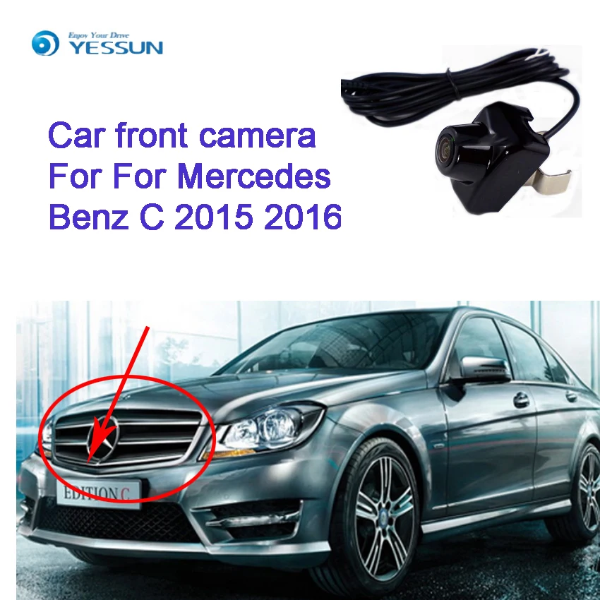 YESSUN ca hd парковочная камера переднего вида для Mercedes Benz C 2015 2016 автомобильная 4S