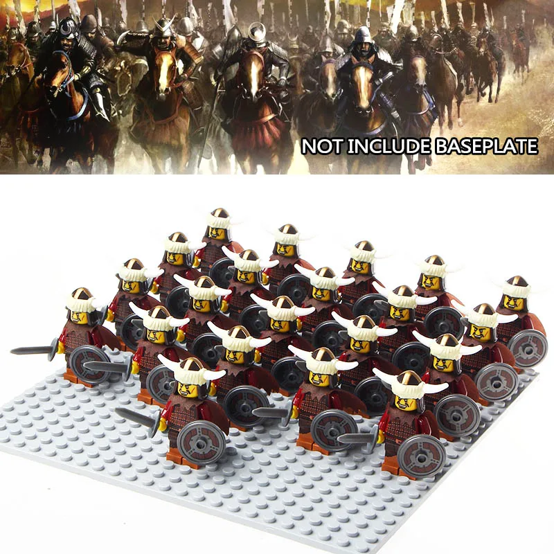 

21pcs/lot Rome Commander Building Blocks Medieval Castle Knights Soliders Military Warriors Kids Gifts Toys for Children