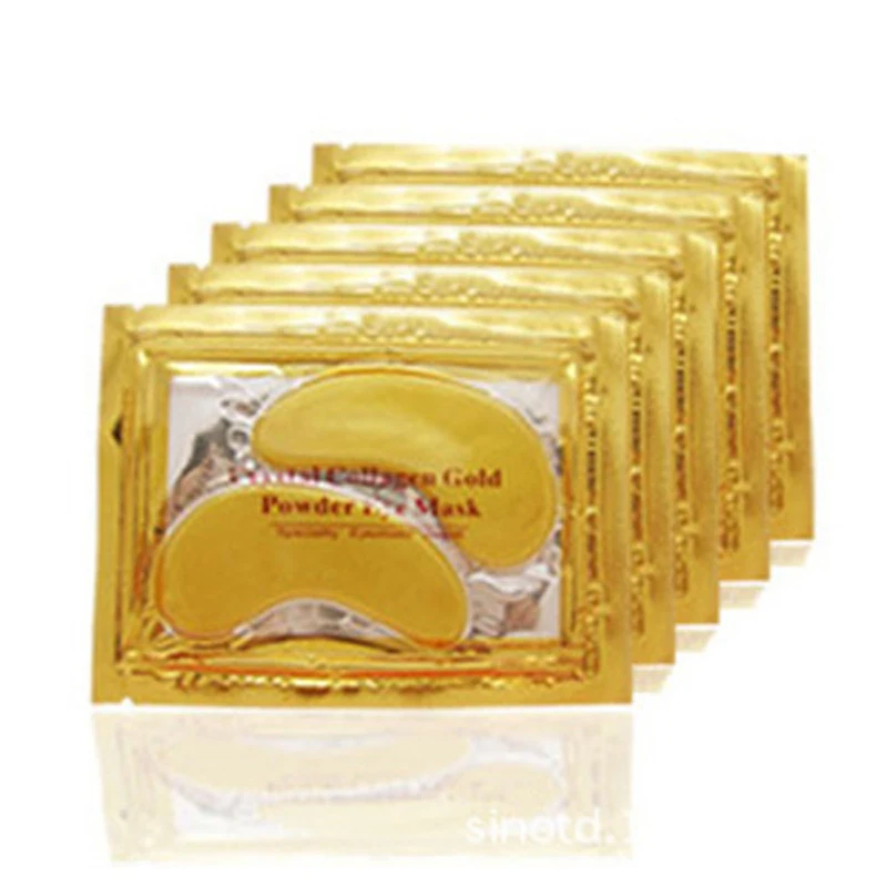 20pcs=10packs 2016 Gold Crystal Collagen Eye Mask Hotsale Eye Patches For The Eye Anti-Wrinkle Remove Black Eye Face Care