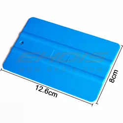 5-дюймовый мягкий голубой карты квадратный скребок Окна Скребок автомобиля Обёрточная бумага с Размеры 12,6x8 см автомобиля стикер фиксатор
