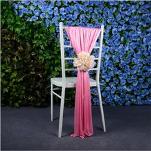 Marious бренд Новое поступление свадебные стул пояса цветок стул украшение атласа стул створки для банкета Лидер продаж