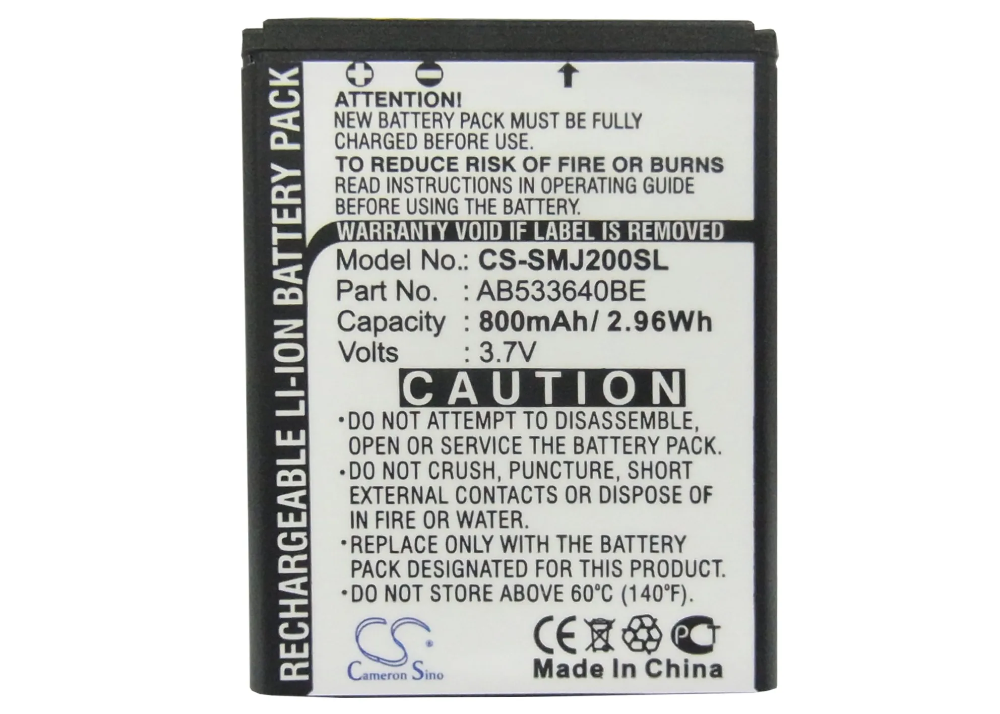 Cameron Sino аккумулятор 800 мАч AB533640BE для Samsung SGH J200|Цифровые аккумуляторы| |