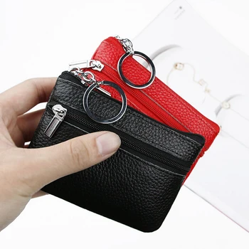 

8Colors Women Men PU Leather Zip Coin Purse Mini Money Wallet Pouch Gift Hot Fashion Travel Portable Purse 1Pcs