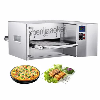 online 1pc 380v Elétrica Comercial De Circulação De Ar Quente Forno De Pizza, Biscoitos, Torta De Ovo, Costeletas De Frango, Bife De Aço Inoxidável Forno Elétrico