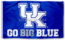 University of Kentucky GO BIG BLUE Flag 150X90CM Banner 100D Polyester flag brass grommets 001, free shipping