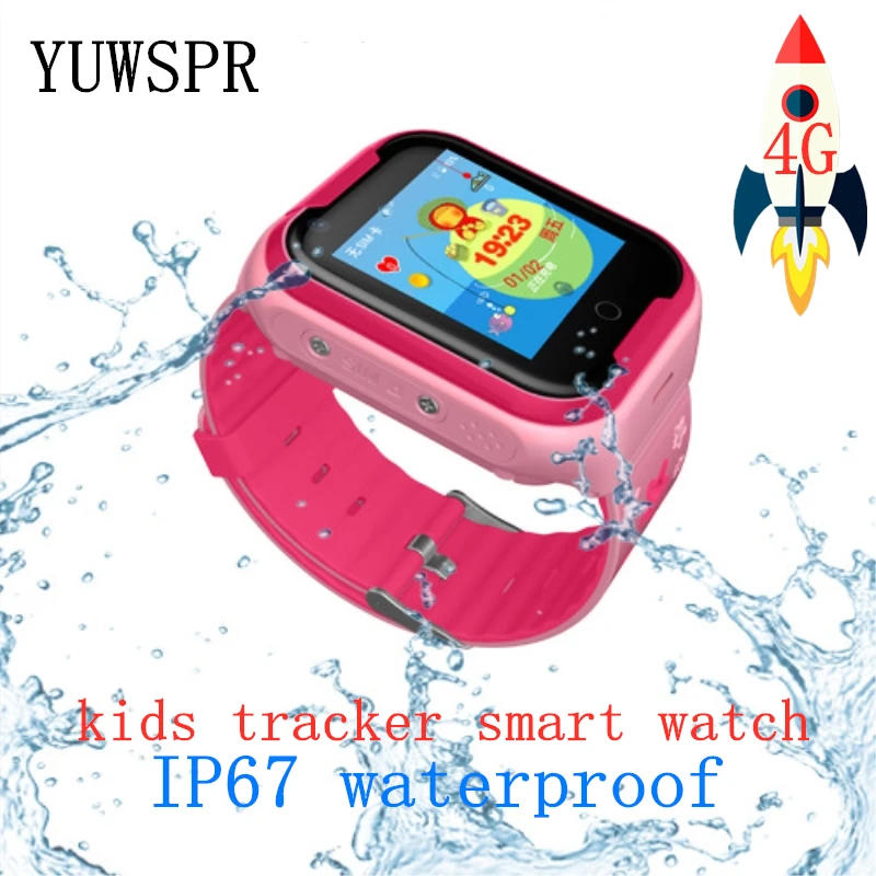 

Kids tracker 4G smart watch IP67 waterproof GPS LBS WiFi location HD Camera flashlight WhatsApp Wechat children watch Q403 1pcs