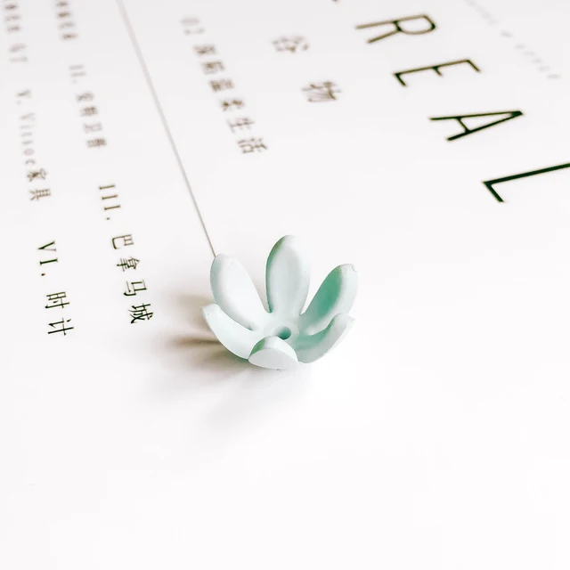 ZEROUP Multicolors Plastic Flower Beads Eardrop Pendant Neckalce Charms Accessories Diy Handmade Jewelry Making Material 20pcs 4