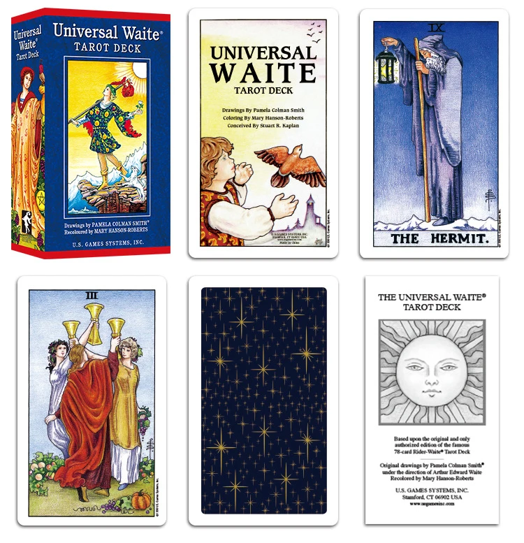 Новая английская версия Универсальный Wait Tarot deck гадание fate игральные карты, настольные игры