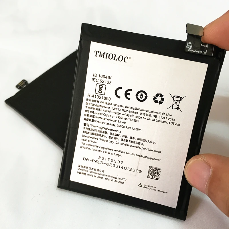 

TMIOLOC New Top quality BLP613 3000mAh Replacement battery For OnePlus 3 One Plus 3 Three