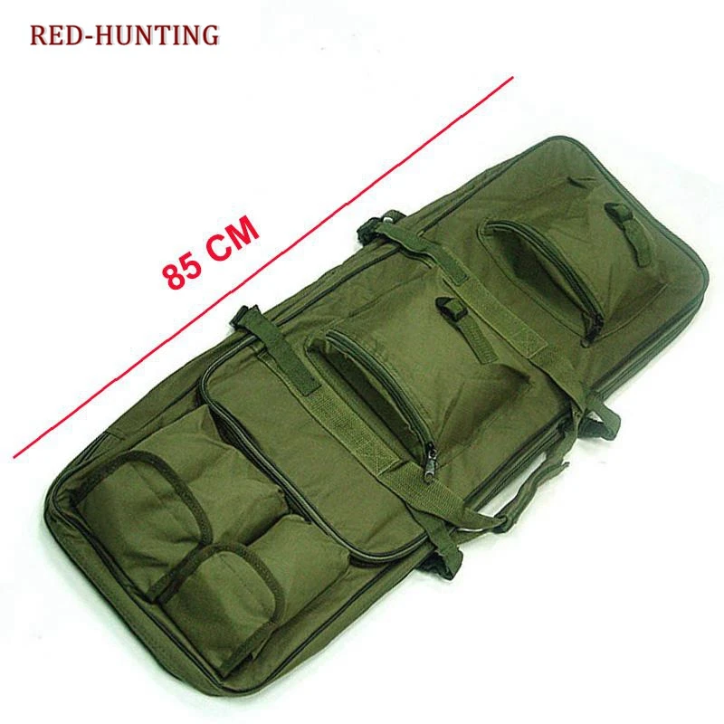 

Army Green 85CM Gun Bag Case Rifle Backpack Military Hunting Dual Rifle Bag Case Square Carry Bags Outdoor Gun Accessories Black