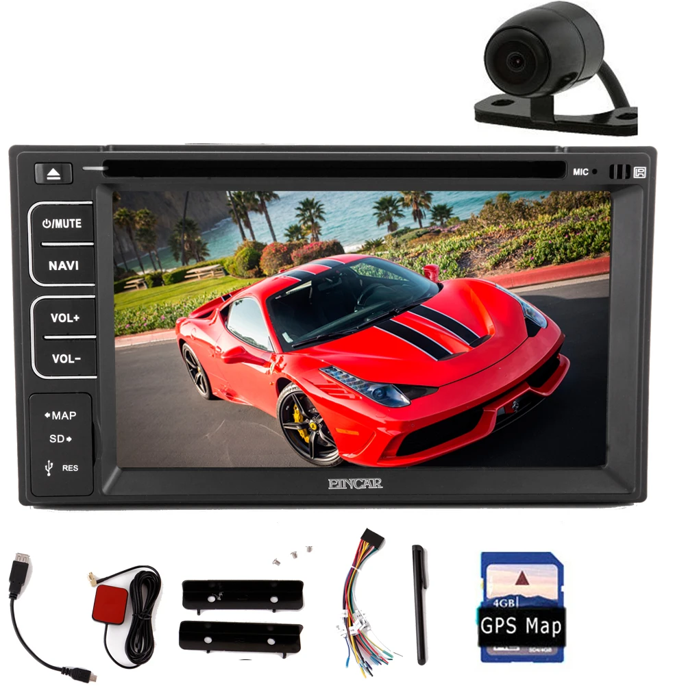 Clearance MP3 MP5 Radio Car DVD Player EQ 8GB GPS Map Auto win8 Audio In Deck Video Logo Stereo Autoradio BT USB Music 2 Din 3