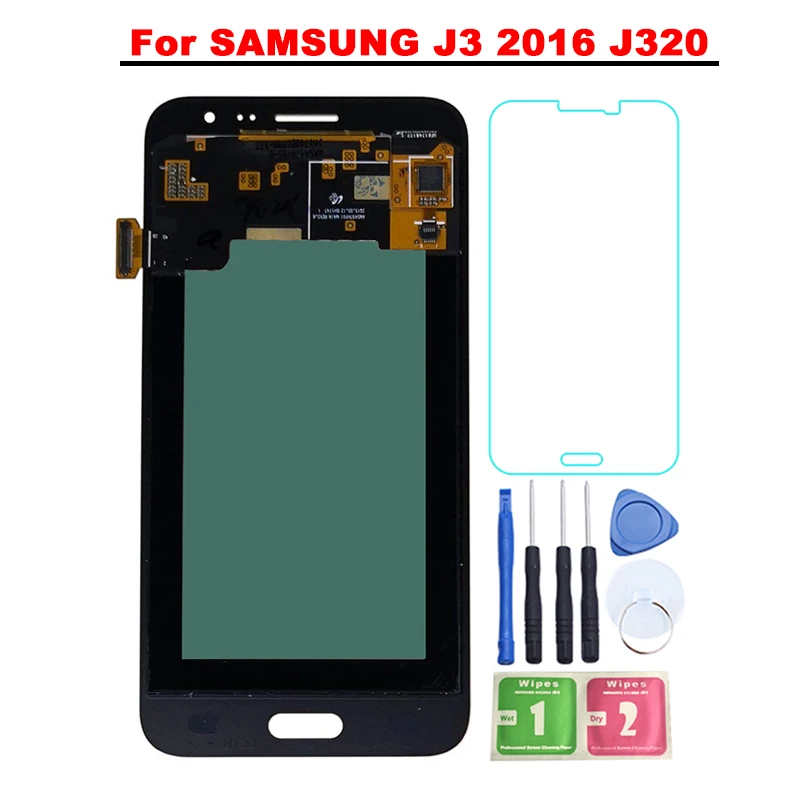 

Super AMOLED 5.0'' Display For Samsung Galaxy J3 2016 J320 LCD Display J320A J320F J320M Touch Screen Digitizer Replacement Part