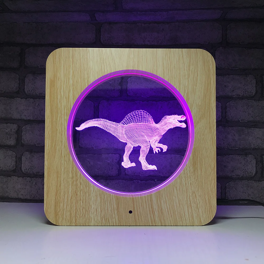 Подарок usb настольная лампа креативная домашняя деревянная зернистая светодиодная атмосферная лампа 7 цветов сенсорный персональный