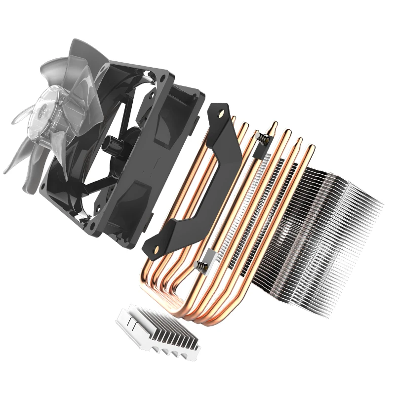 Cooler Master RR-H410-20PK-R1 T410R 4 heatpipe CPU Kühler 92mm LED 4pin PWM Leise Lüfter Für intel