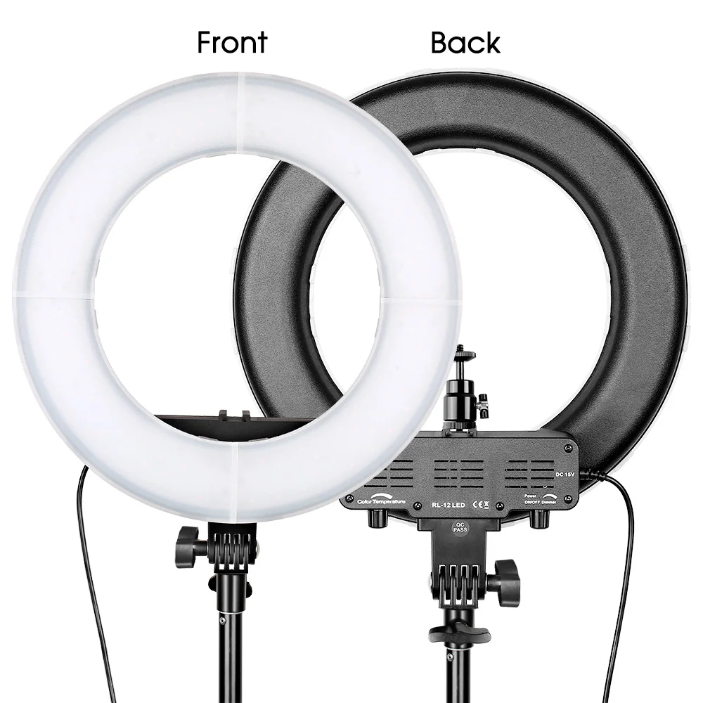 Spash 14 дюймов 1" кольцевой светильник светодиодный фотографический светильник ing макияж лампы двухцветный 3200 K-5500 K CRI90 кольцевые лампы для студии Youtube