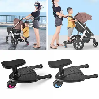 

Fashion Children Stroller Pedal Adapter Scooter Standing Plate with Seat Child Auxiliary Trailer Baby Outdoor Activity Toys