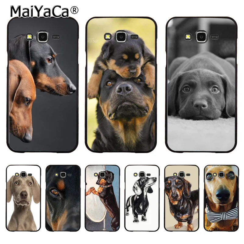 

MaiYaCa Dachshund Silhouette Dog New phone case for samsung galaxy s10plus lite j7 j4 j6 j2pro note9 8 case coque