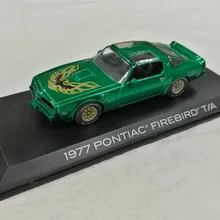 Зеленый светильник 1:43 1977 PONTIAC Жар-птица T/A бутик сплав автомобиль игрушки для детей Детские игрушки Модель оригинальная коробка