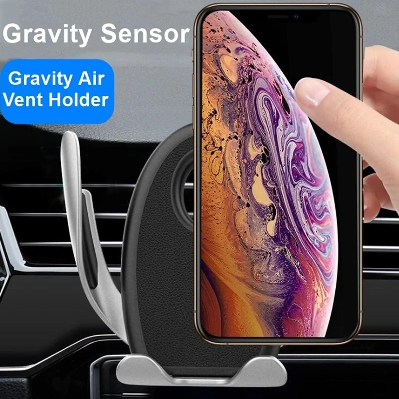 Tongdaytech Автомобильный держатель для телефона для IPhone X Gravity Air Vent крепление подставка для мобильного телефона универсальная поддержка смартфона Voiture